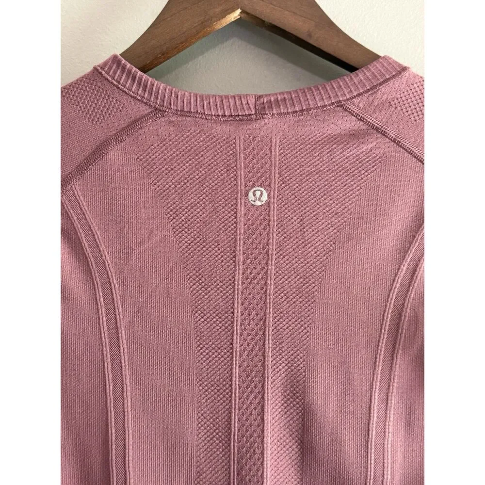 Lululemon Swiftly Tech Long Sleeve Shirt 8 Crew Neck Athletic Running Thumbholes
